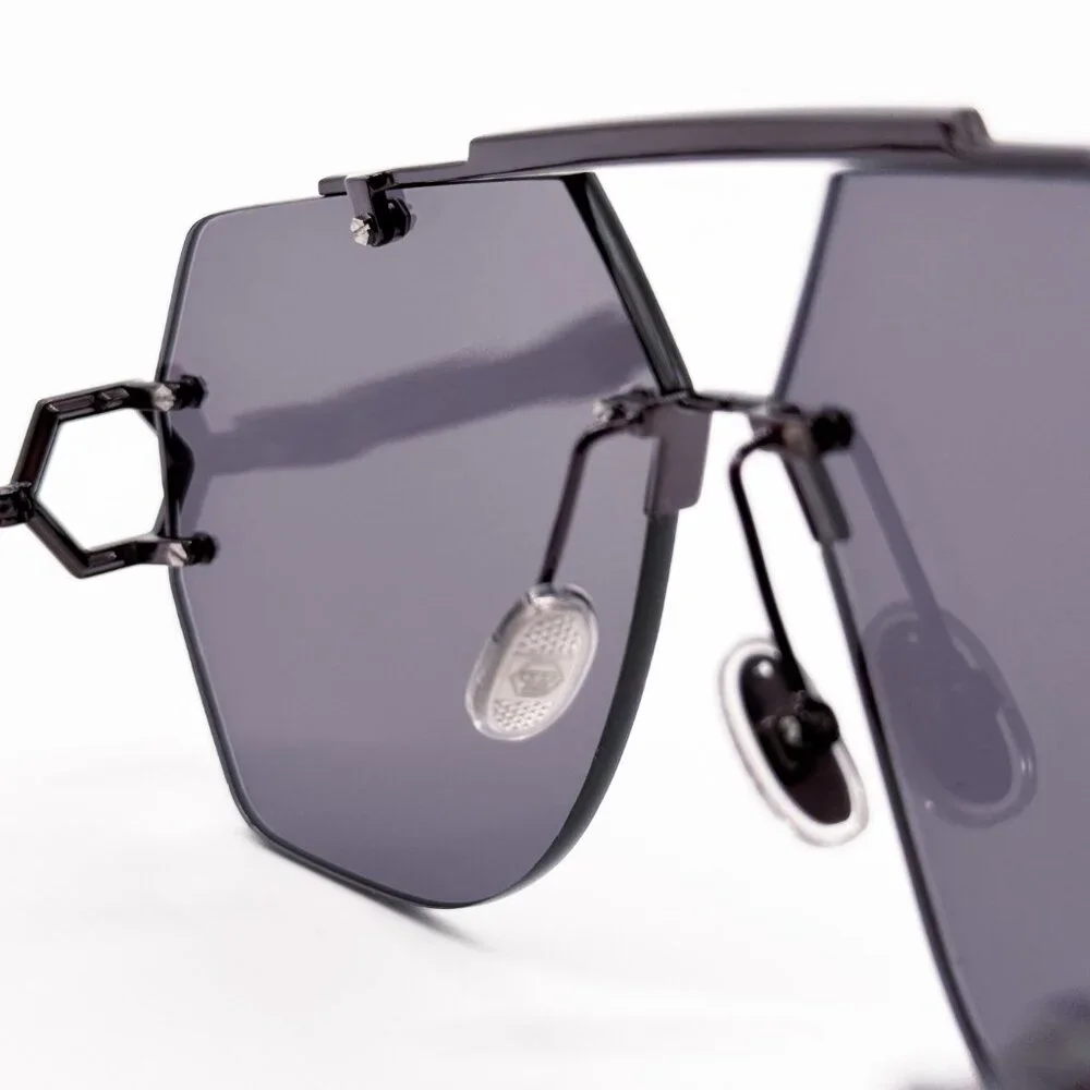 NEW PHILIPP PLEIN SLEEK SPP111 672X GREY UNISEX SUNGLASSES PHILIPP PLEIN
